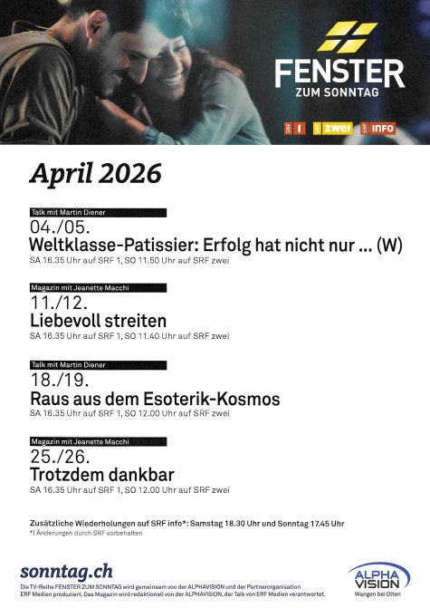 Programmposter April 2026