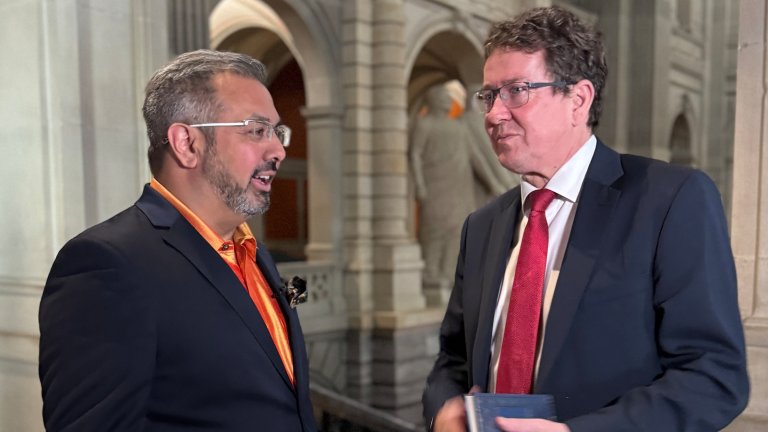 Nik Gugger, Bundesrat Albert Rösti | © 2025 ALPHAVISION