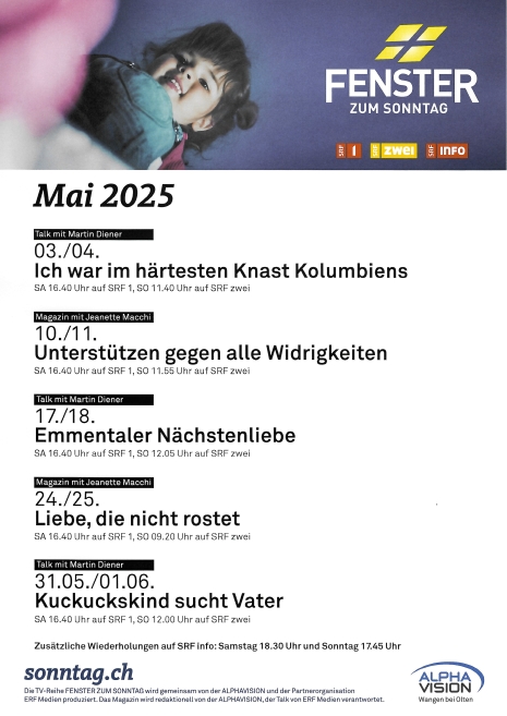 Programm-Poster Mai 24, erhältlich im Format A4 und A3