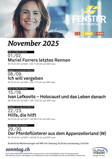 Programm-Poster November 25, erhältlich im Format A4 und A3